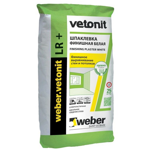 Шпатлевка финишная Weber-Vetonit LR+ 25 кг