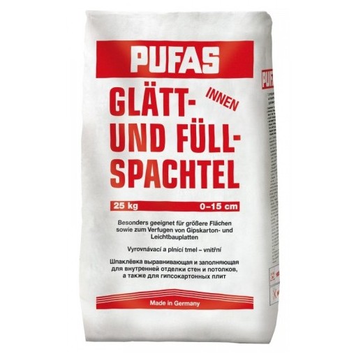 Шпатлевка гипсовая Pufas Glatt-und Fullspachtel 25 кг