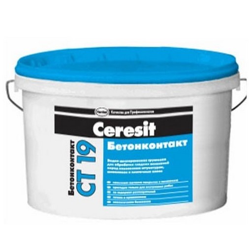 Грунтовка Ceresit CT 19 бетонконтакт 15 кг