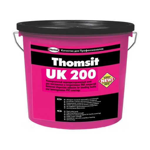Клей Thomsit UK 200 для текстильных и ПВХ покрытий 14 кг